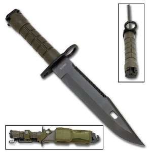  M 9 Military Bayonet Survival Knife with Sheath Sports 