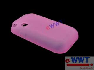 for Samsung C3300 Champ * Pink Silicon Cover Soft Case  
