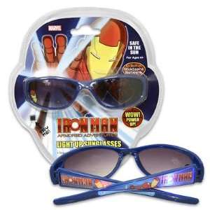  Marvel Iron Man Light Up Sunglasses Blue 