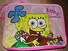 FAST SHIP ★★ Girls Spongebob Squarepants Pink Overnight Bag