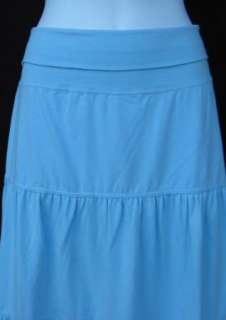 BRAND NEW Ann Taylor LOFT Blue Tiered Skirt Sz M P  