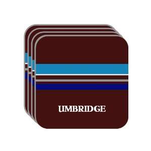   Name Gift   UMBRIDGE Set of 4 Mini Mousepad Coasters (blue design