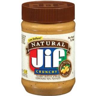 Jif Natural Low Sodium Creamy Peanut Butter 18 oz  Grocery 