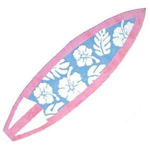  PINK BLUE Floral Short Board Hawaiian Surf Rugs 50528 