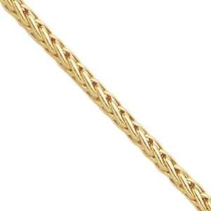  18K Yellow Gold Palm Tree Chain Bracelet   Length 18 cm 