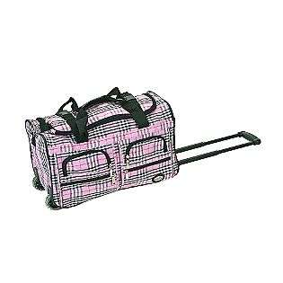 22 ROLLING DUFFLE BAG, PINK CROSS  Rockland Fox Luggage For the Home 
