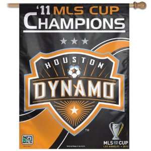  Houston Dynamo 2011 MLS Cup Champions Vertical Flag 