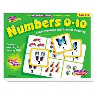 Trend T58102 Numbers 0 10 Match Me Puzzle Game, Ages 3 6