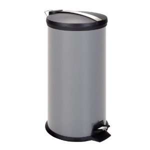   Step Trash Can with Liner, Grey, 30 Liter/8 Gallon