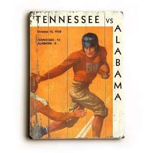  Univeristy of Tennessee VS Alabama Wood Sign Sports 
