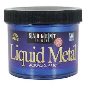    1250 4 Ounce Liquid Metal Acrylic Paint, Blue Arts, Crafts & Sewing