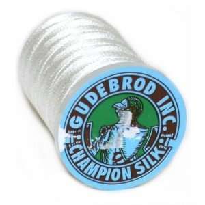   Silk Gudebrod Bead Stringing Thread White Size E New