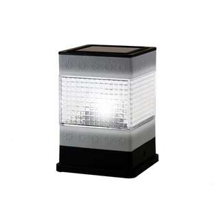   Light ST216H Metal Plated Square Fence Post Solar Light 