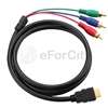   5m HDMI Male to 3 RCA Video Audio AV Cable 1080P For HDTV DVD  