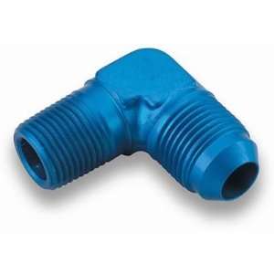   982203 Blue Anodized Aluminum  3AN Male to 1/8 NPT 90 Degee Elbow