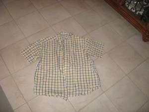 WOODS & GRAY Mens Short Sleeve Button Down Shirt Size XL  