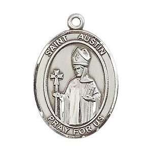  St. Austin Large Sterling Silver Medal Jewelry