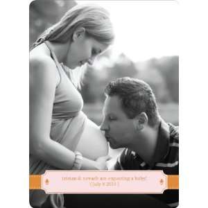    Ribbon Frame Pregnancy Announcements