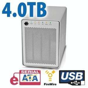  4.0TB OWC Mercury Elite Pro Qx2 4 Bay eSATA,FireWire 800 