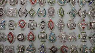 New listing wholesale jewelry lots 10pcs full of rhinestones Rings 