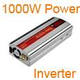 1x 1000W Mobile Car Truck Power Inverter Adapter DC 12V to AC 220V 