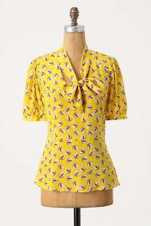 Lemon Liftoff Blouse   Anthropologie