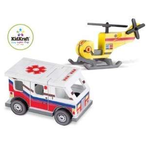  Ambulance and Helicopter Set Toys & Games