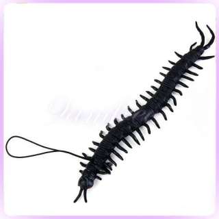 Black Soft Rubber Centipede MILLIPEDE Kids Fun Toy  