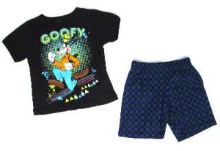   & Short Set Disney Mickey Mouse Goofy Loony Tunes Taz Outfit  