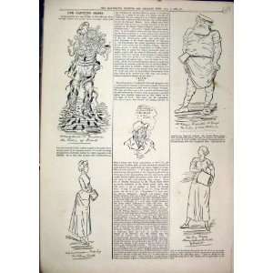  1879 Comedy Sketches Man Snakes Women Bag Fat Man