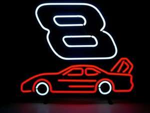 NASCAR #8 Logo Beer Logo Bar Store Neon Light Sign V39  