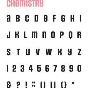  QuicKutz 4x8 CHEMISTR MU Chemistry Mini Unicase Alphabet 