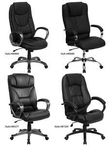 Office & Home Office High Back Leather Padded Arm Chair  