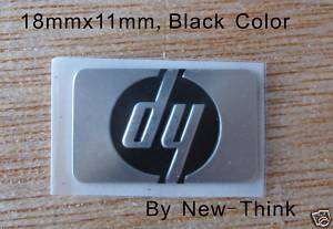 NEW GENUINE HP Logo Badge,Sticker,18mmx11mm,Black Color  