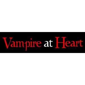   New Moon Bumper Sticker / Decal   Vampire At Heart 