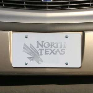  North Texas Mean Green Satin Mirrored Team Logo License 