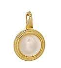 14K SOLID YELLOW GOLD 8MM AKOYA PEARL PENDANT AND CHAIN 2.4 GRAMS 