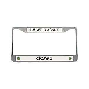  Crow License Plate Frame (Chrome) Patio, Lawn & Garden