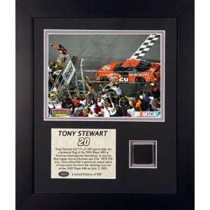  Tony Stewart   2005 Pepsi 400 Champion   Framed 6x8 