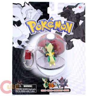 Pokemon Black and White Series 23 Poke Ball Figure Key Chain Snivy 1 