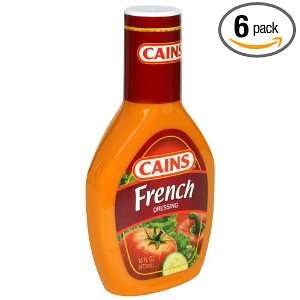 Cains French Dressing, 16 Ounce (Pack of 6)  Grocery 