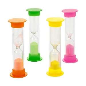    3 Minute Plastic Colored Sand Timer   12 Pack Toys & Games