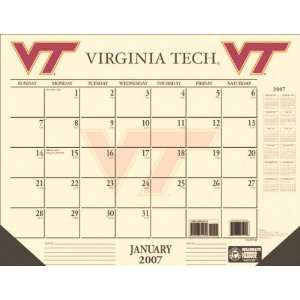  Virginia Tech Hokies 22x17 Desk Calendar 2007 Sports 
