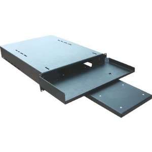   Hide Away Keyboard Shelf with Pull Out Mouse Tray   1 RU Electronics