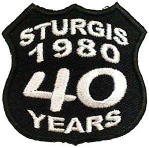 STURGIS BIKE WEEK Rally 1980 40 YEARS Biker Vest Patch  