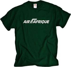 Air Afrique Vintage Logo Ivoirian Airline T Shirt  