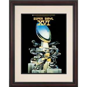   11 Super Bowl XVI Program Print  Details 1982, 49ers vs Bengals