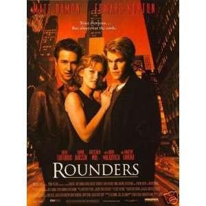  Rounders Original 27x40 Double Sided Movie Poster   Not A 