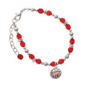     Bump It Red Czech Glass Beaded Charm Bracelet [Jewelry] Jewelry