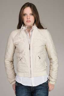 Diesel Vieru Crea Reversible Bone Leather Jacket for women  